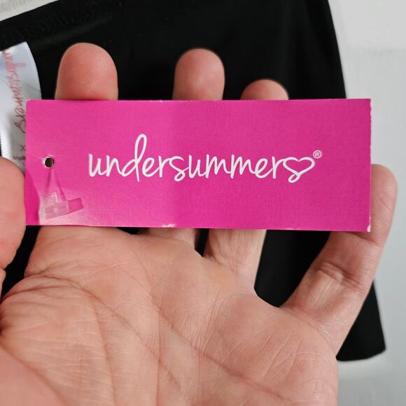 Under Summers Girls XS Anti Chafing Slip Short Solid Black Shapewear Layer New - Picture 4 of 6